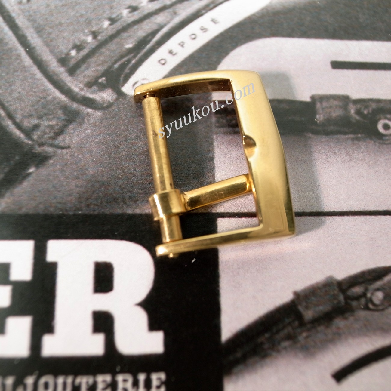 K18YG製14mm用ヴィンテージ共通尾錠 | BAND・PARTS・GOODS