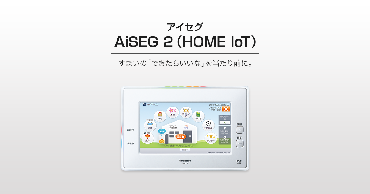 AiSEG2ラインアップ | IoT/HEMS | Panasonic
