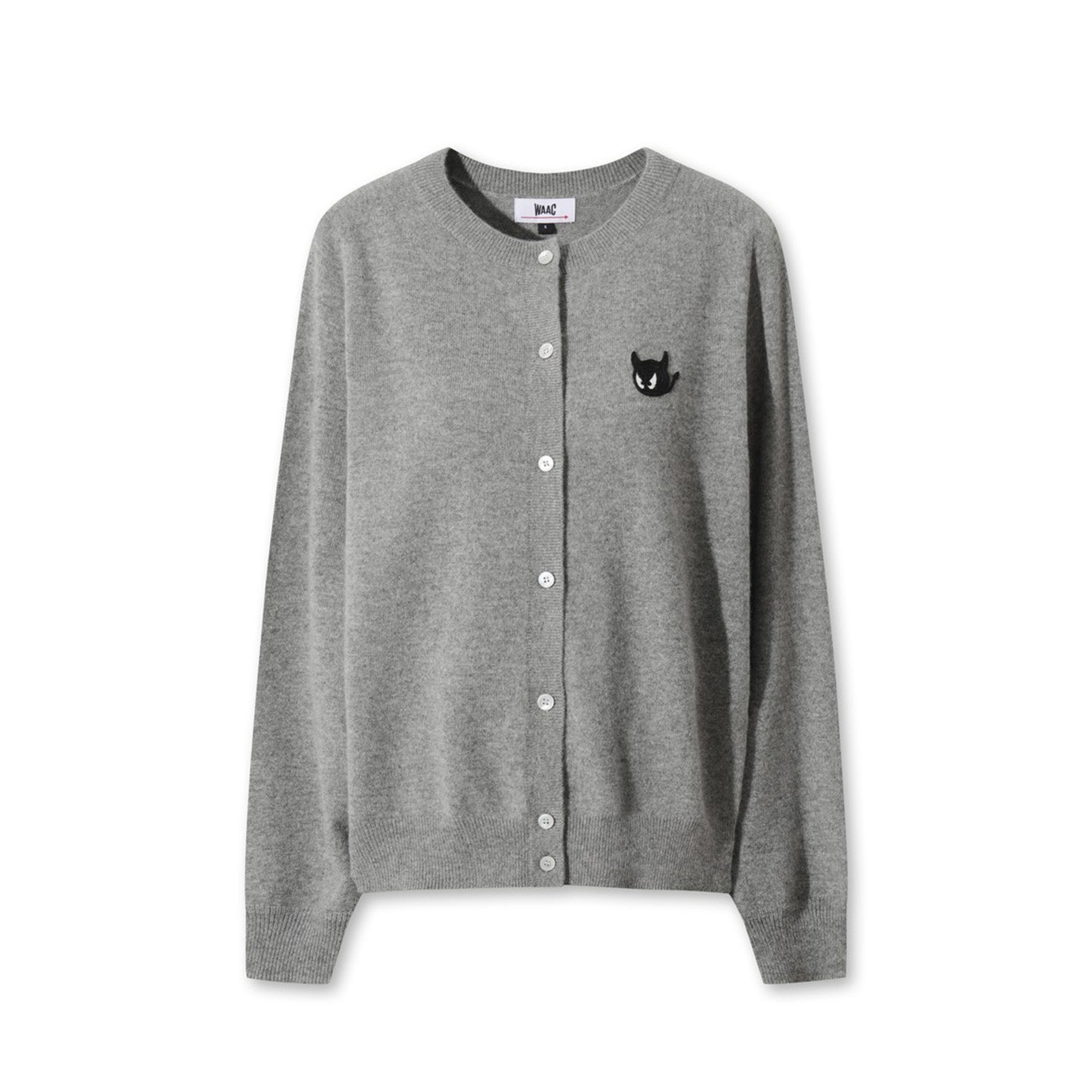 WOMEN WTOカシミヤホールガーメントカーディガン グレー