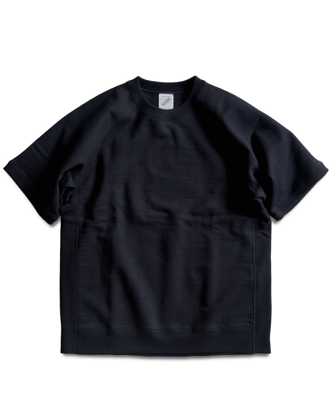 TOUGH BRAIDED S/S SWEAT SHIRT (BLACK) | 吊り編みスウェット半袖