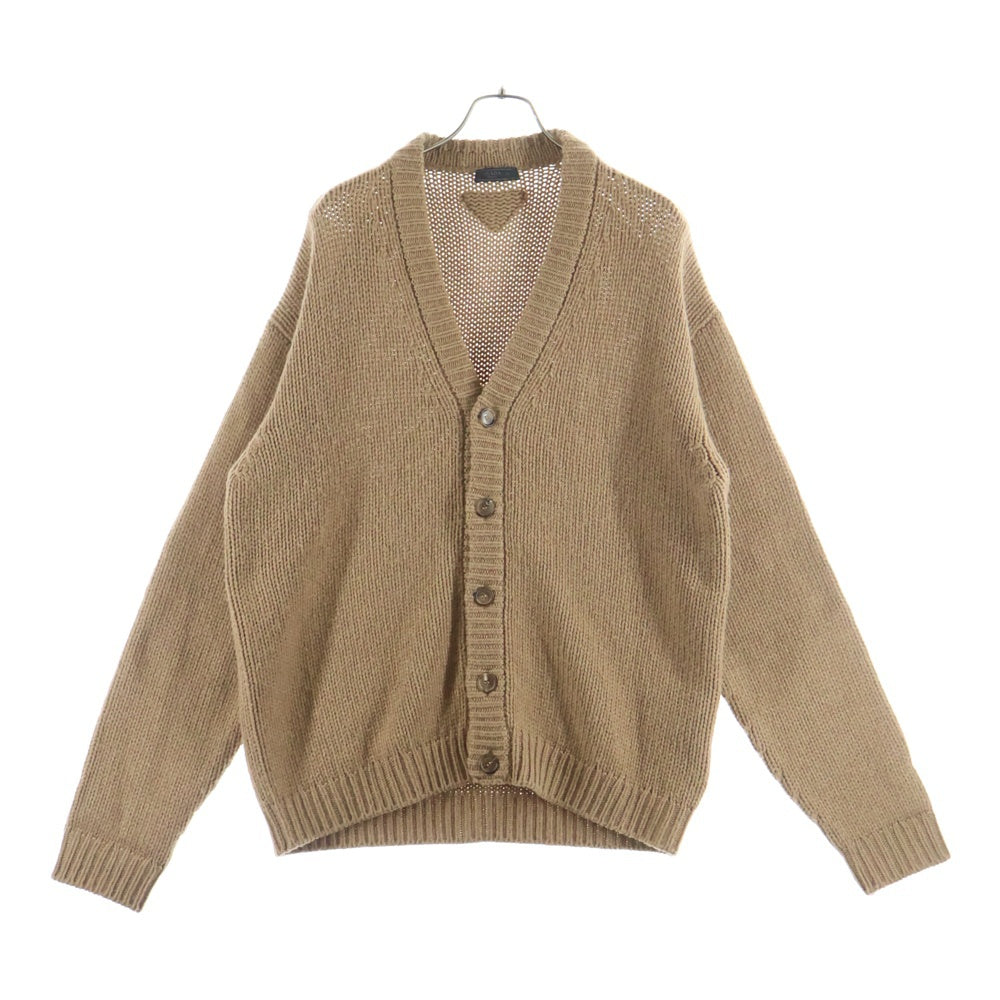 PRADA(プラダ) 23AW キャメルニットカーディガン UMG247 S232 13F7