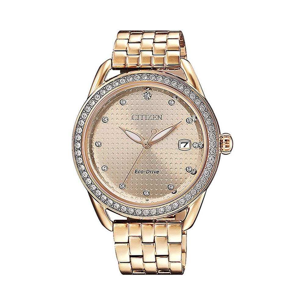 CITIZEN ECO-DRIVE LADIES WATCH ROSE GOLD DIAL - FE6119-85X – The