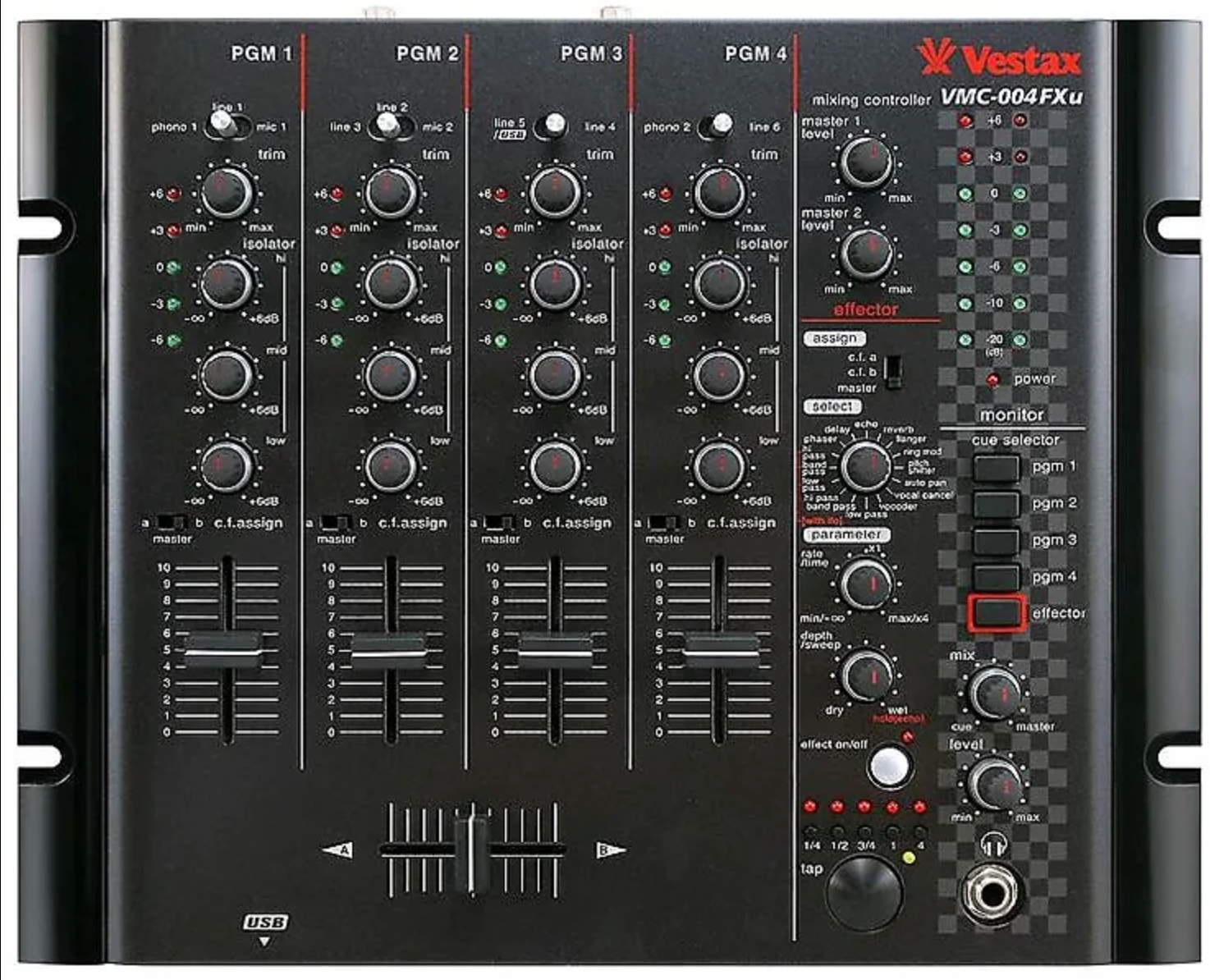 Vestax VMC004XLU 4 Channel Mixer – Wax Museum Records