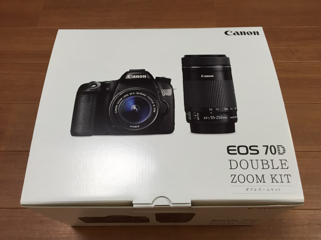 Å] 初の一眼レフ「Canon EOS 70D」ダブルズームキットを購入
