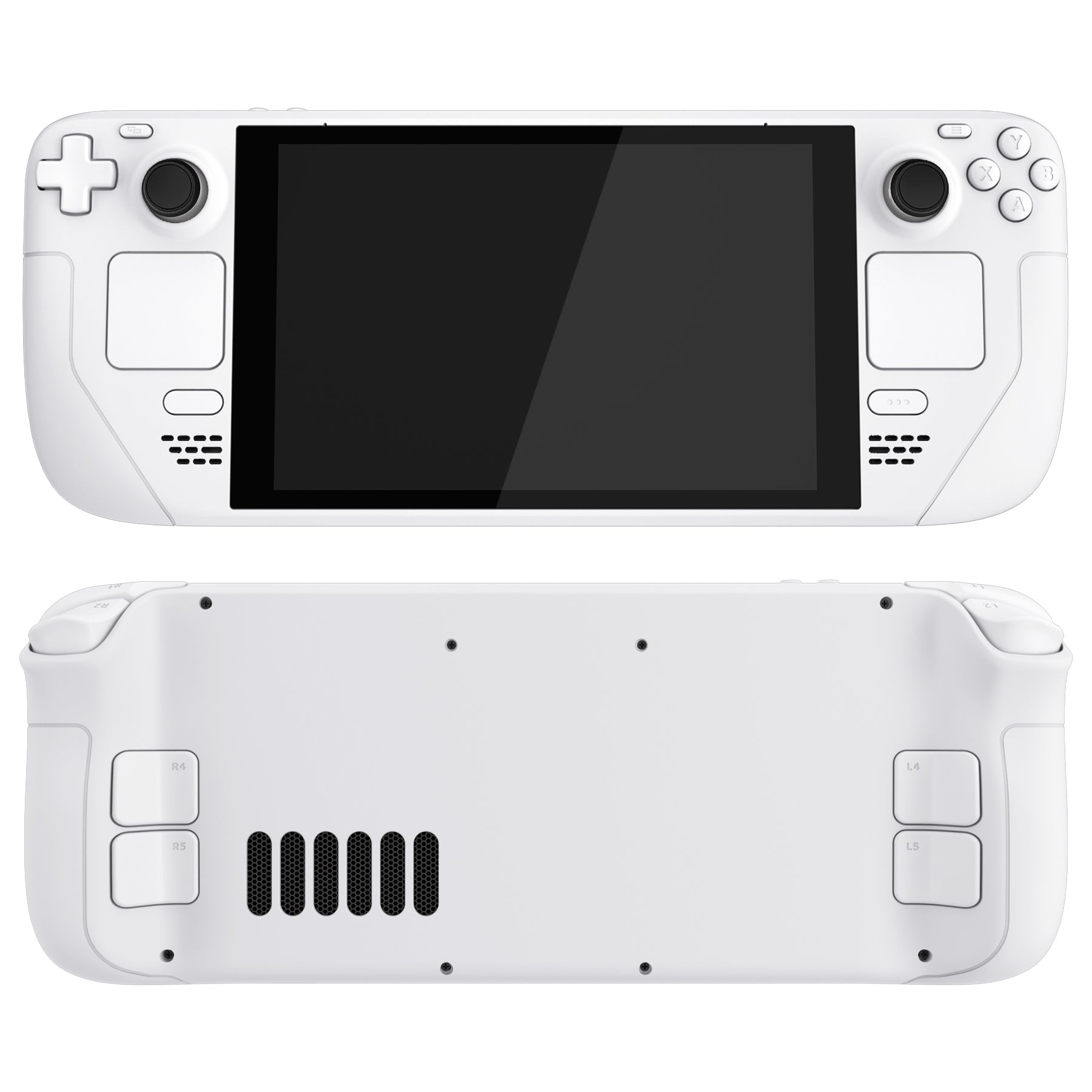 White Full Set Shell For Steam Deck LCD Console - QESDP001WS