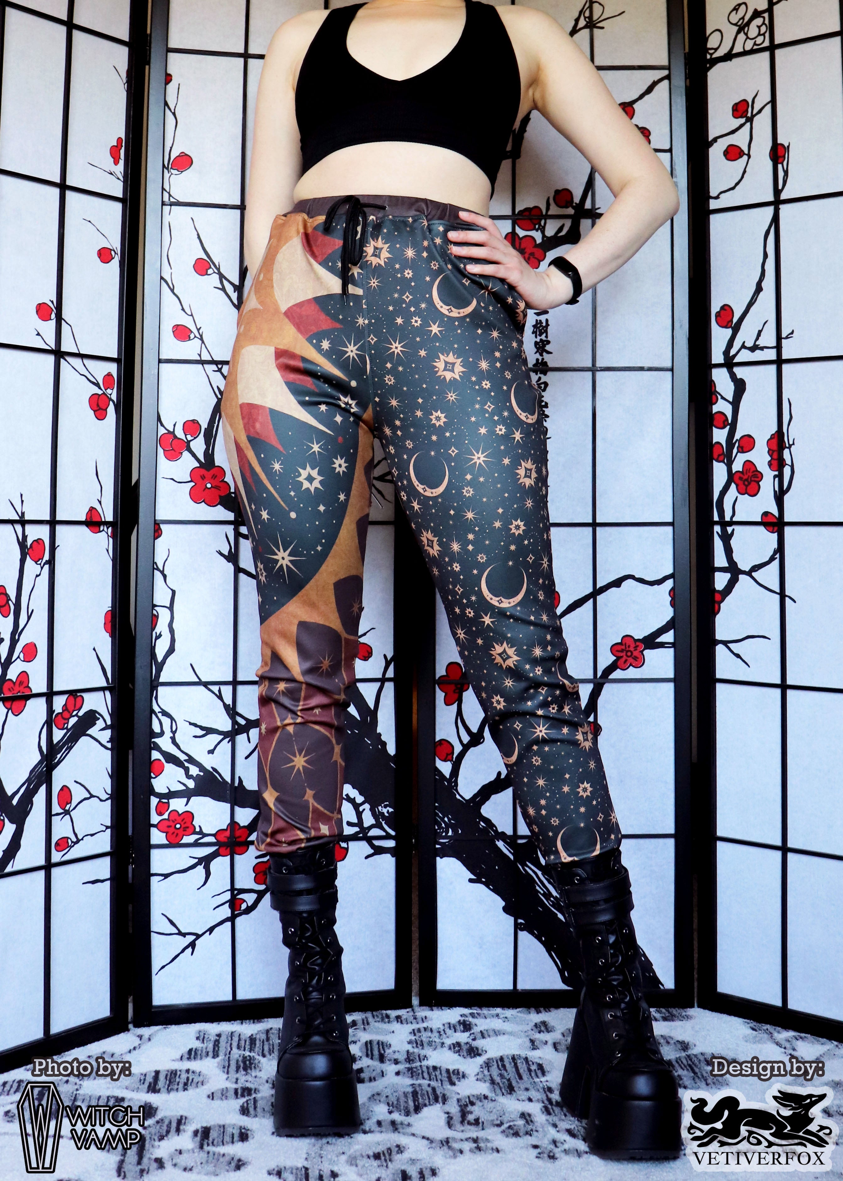 Sun and Moon Jester Jogger Pants – Witch Vamp