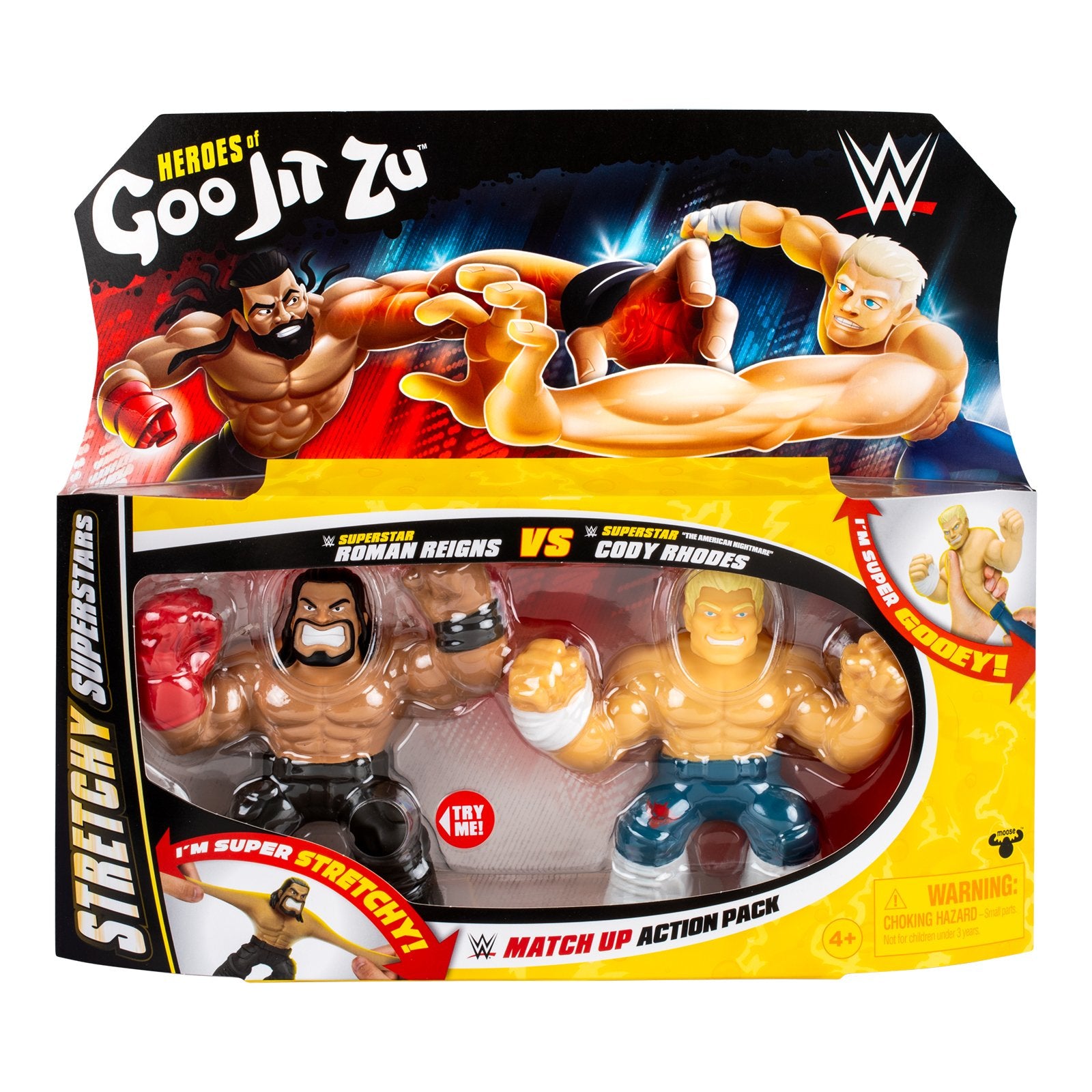 2024 WWE Moose Toys Heroes of Goo Jit Zu Stretchy Superstars Match