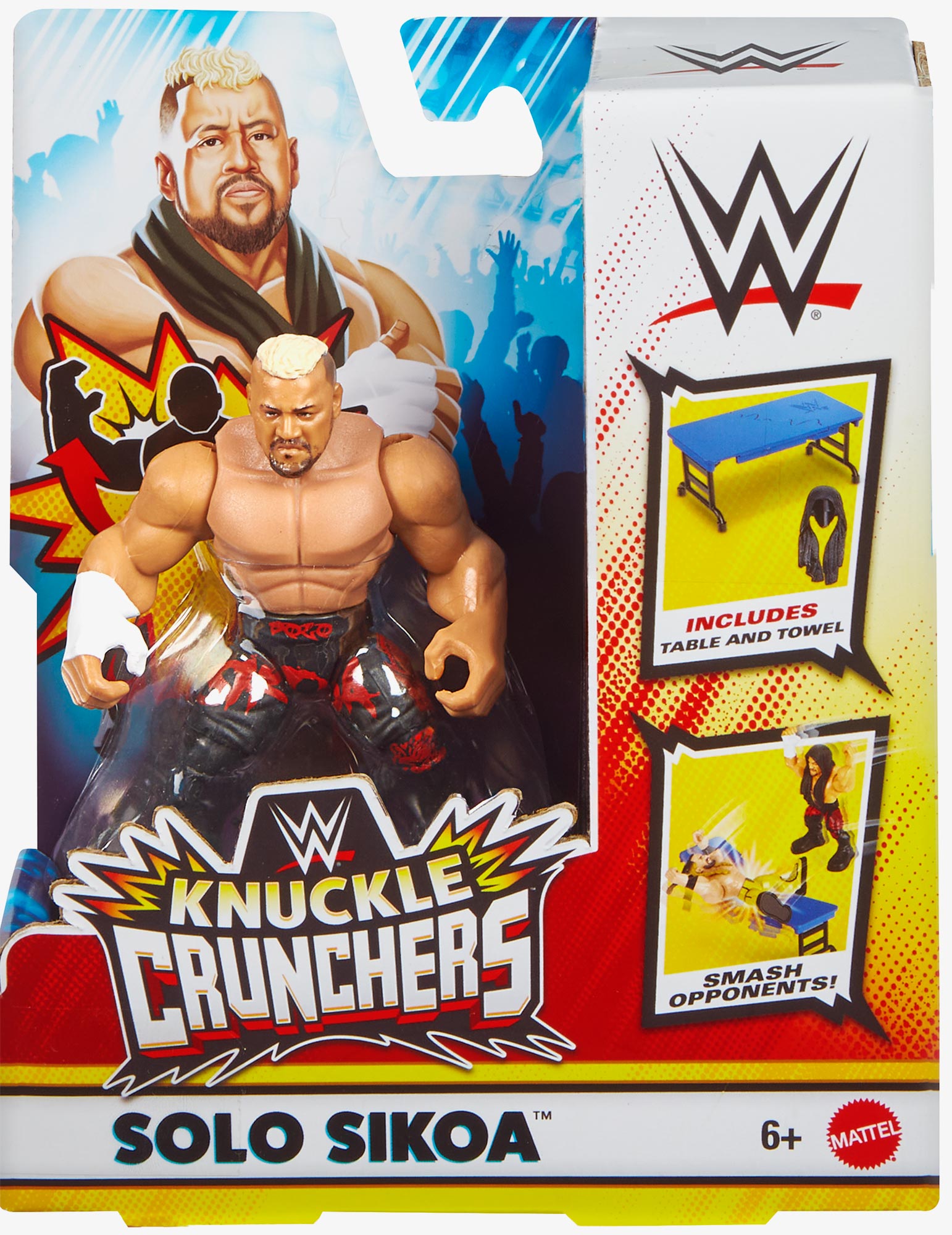Solo Sikoa WWE Knuckle Crunchers Series #8 Action Figure