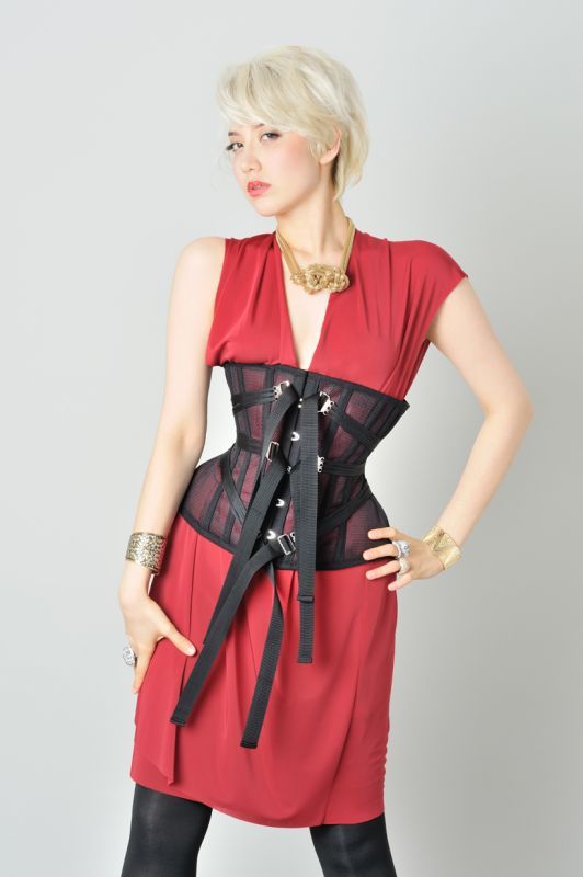 PCWピュアワンコルセットワークス//アンダーバストコルセット 砂時計型