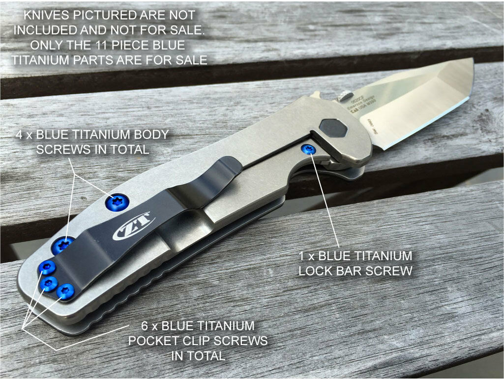 Zero Tolerance ZT0620 ZT 620 630 ZT0620CFCTS Knife 11PC Titanium