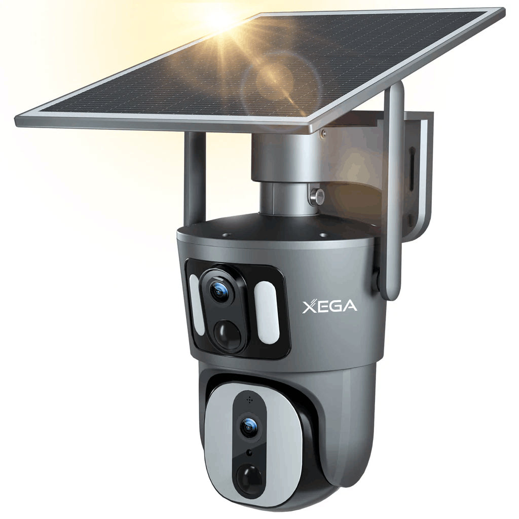 XEGA 4G LTE Cellular Security Camera Solar Powered Outdoor Camera