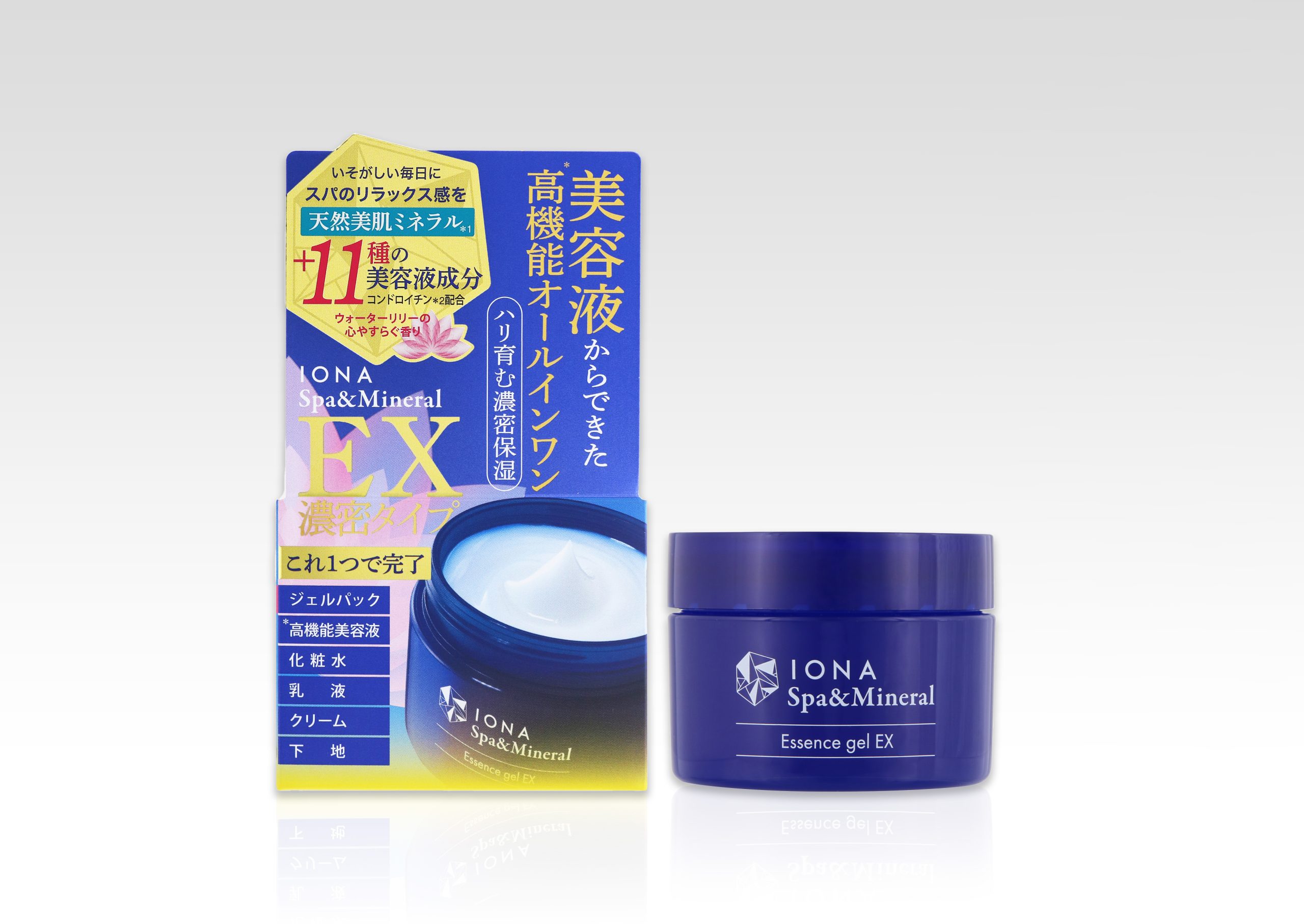 イオナ スパ＆ミネラル エッセンス ジェル EX」（化粧品） 新発売