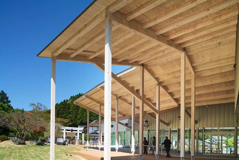 金蛇水神社参拝者休憩所│設計実績紹介│yAt構造設計事務所