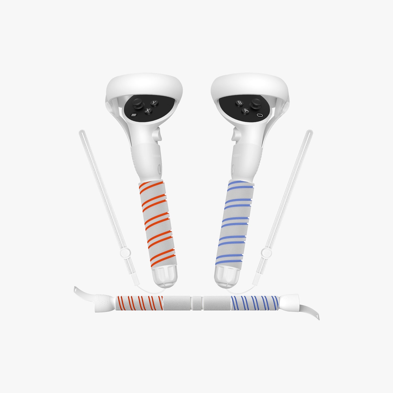 YOGES VR Q7 Long Arms Dual Extension Handles Compatible with Meta Ques