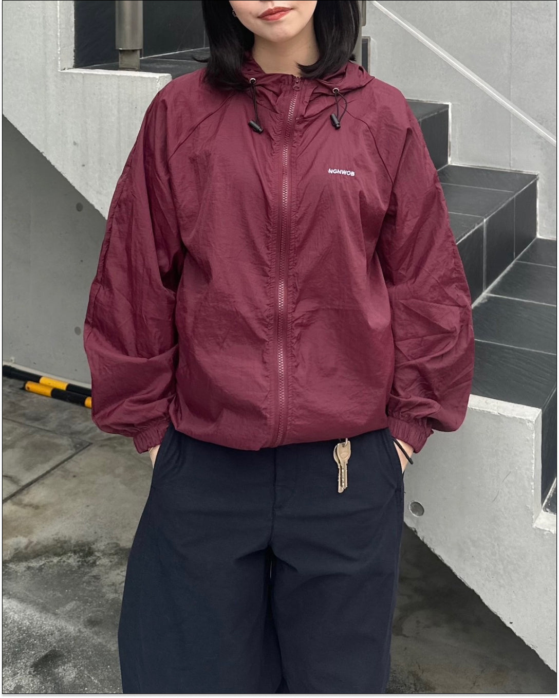 ドローコード付きナイロンフーディジャケット Y1650 – YOLO（ヨロ