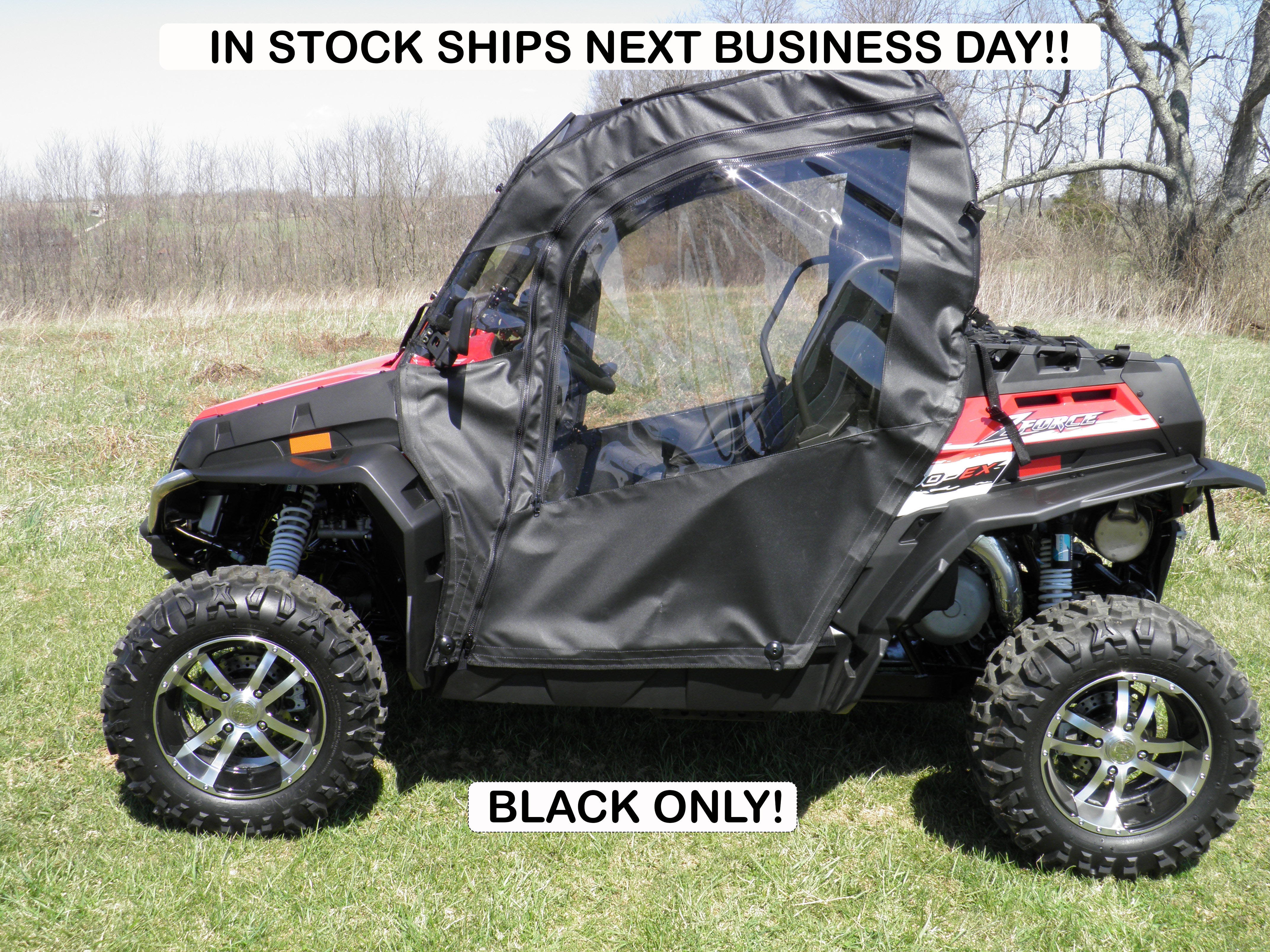 CFMoto ZForce 500/800/1000 - Soft Doors (Full Doors) – 3 Star UTV