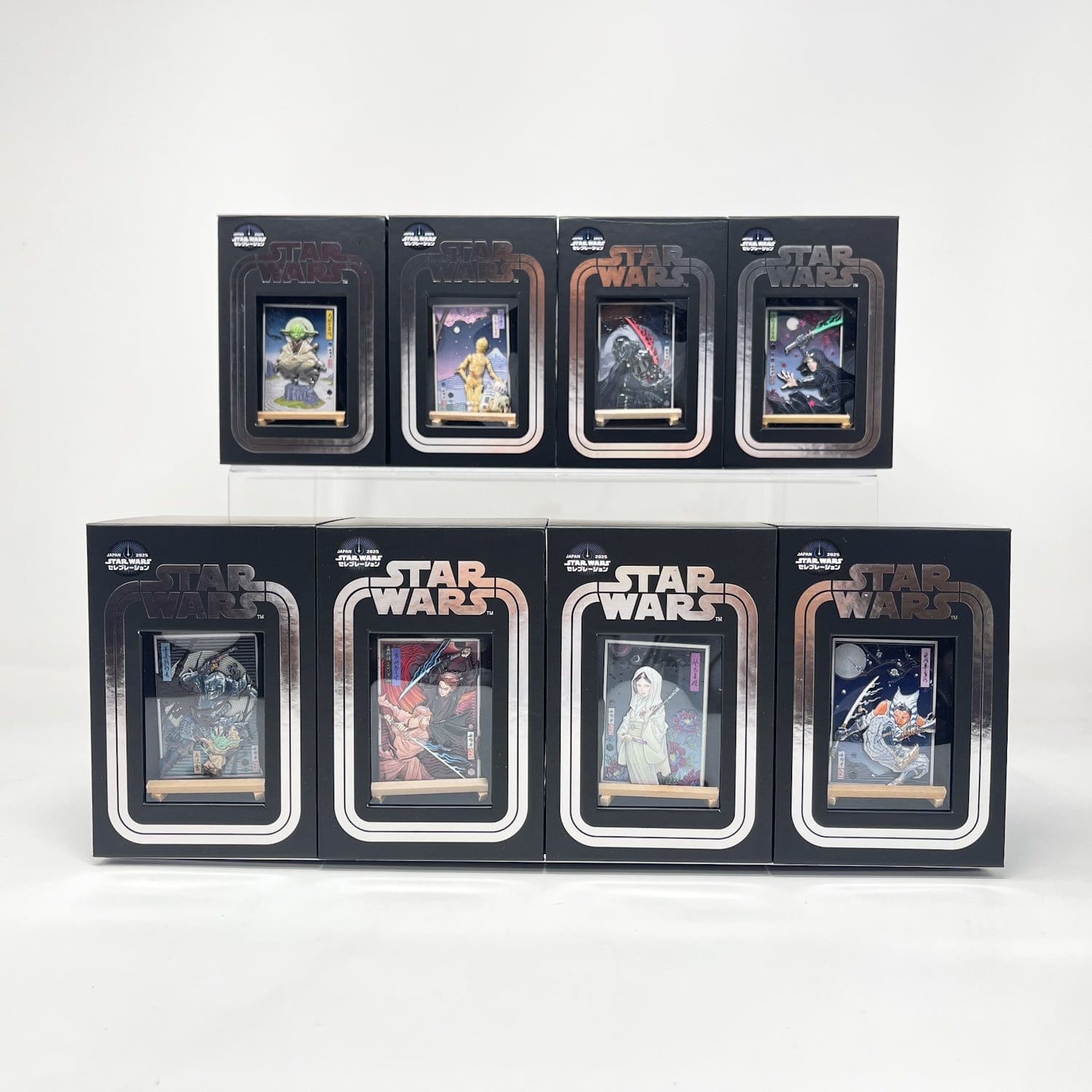 Star Wars Celebration Japan 2025 Complete Badge Art Pin Set (8