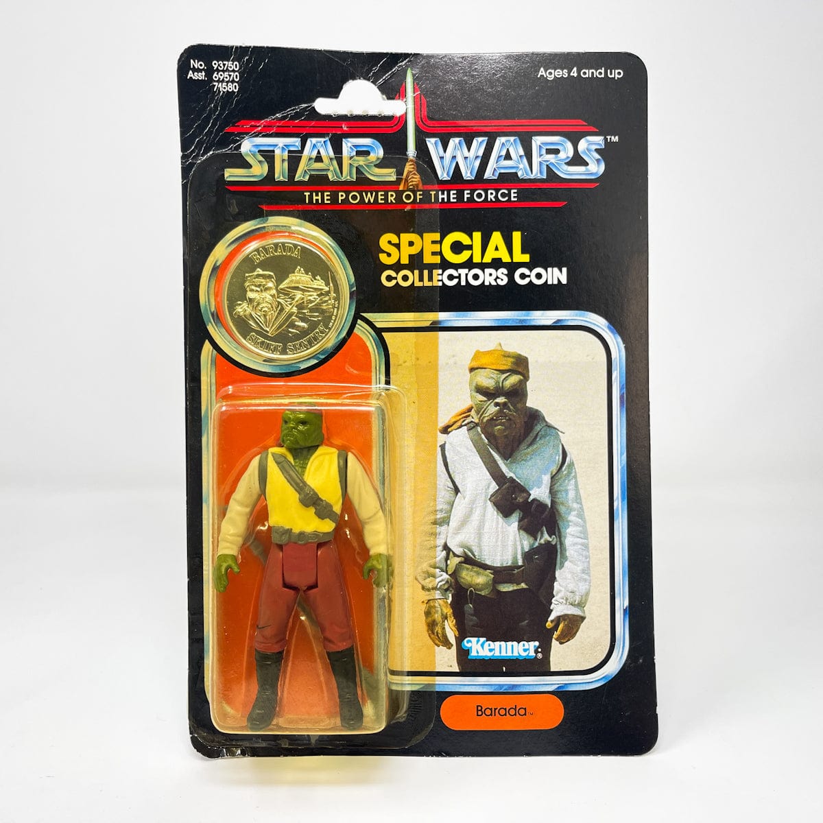 Barada POTF 92 Back MOC Vintage Star Wars - Mint on Card Kenner