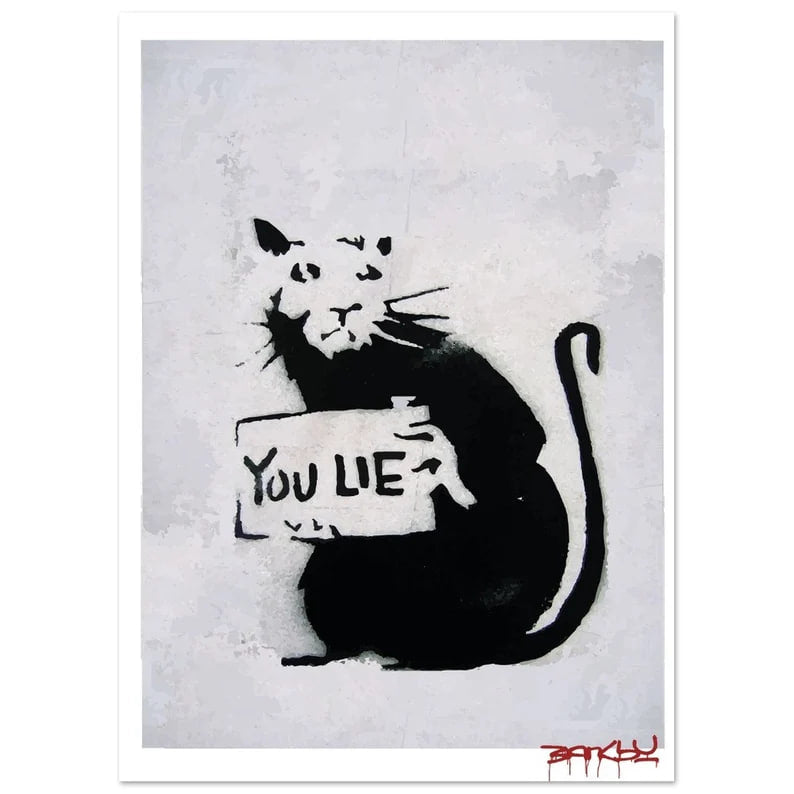 Banksy - You Lie Rat – 01POSTERSTREET