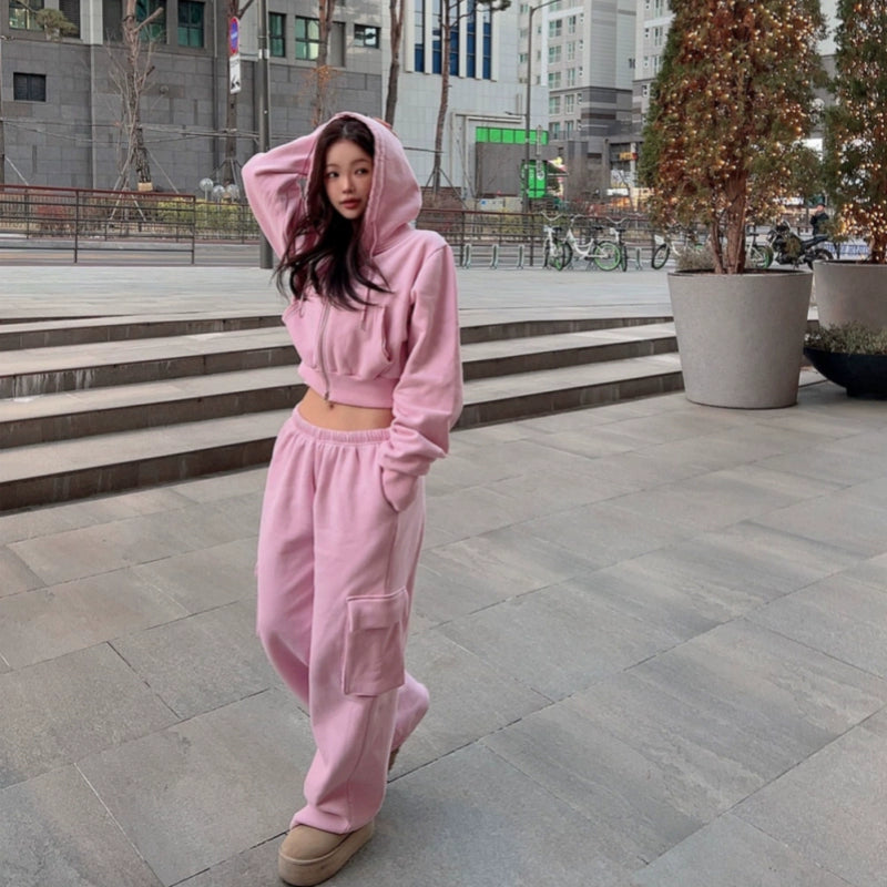 クロップドスウェットセットアップ KDS302 – 100StarS