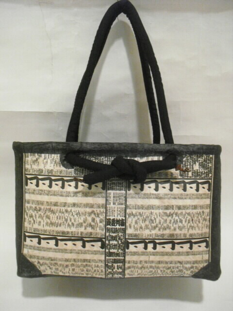 一閑張りバック - 古布・着物リメイクの店 『なごみ屋』