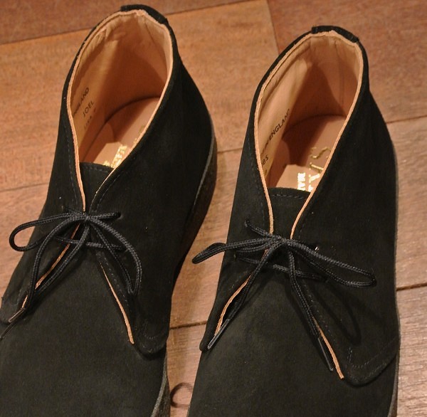 SANDERS マッドガード スウェード チャッカブーツ イングランド製