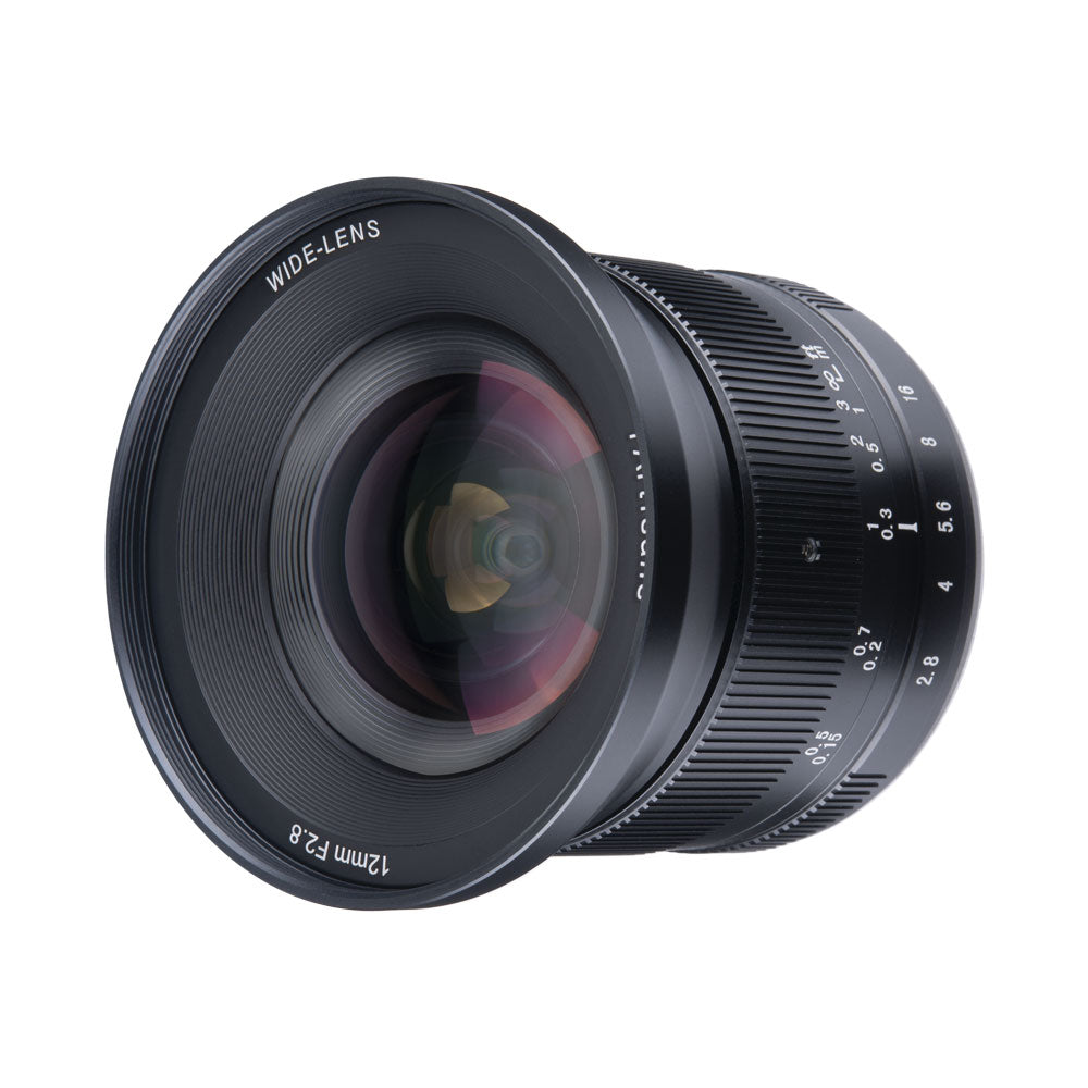 MF 12mm f/2.8 Mark II APS-C lens for Sony E/Fuji X/Nikon Z