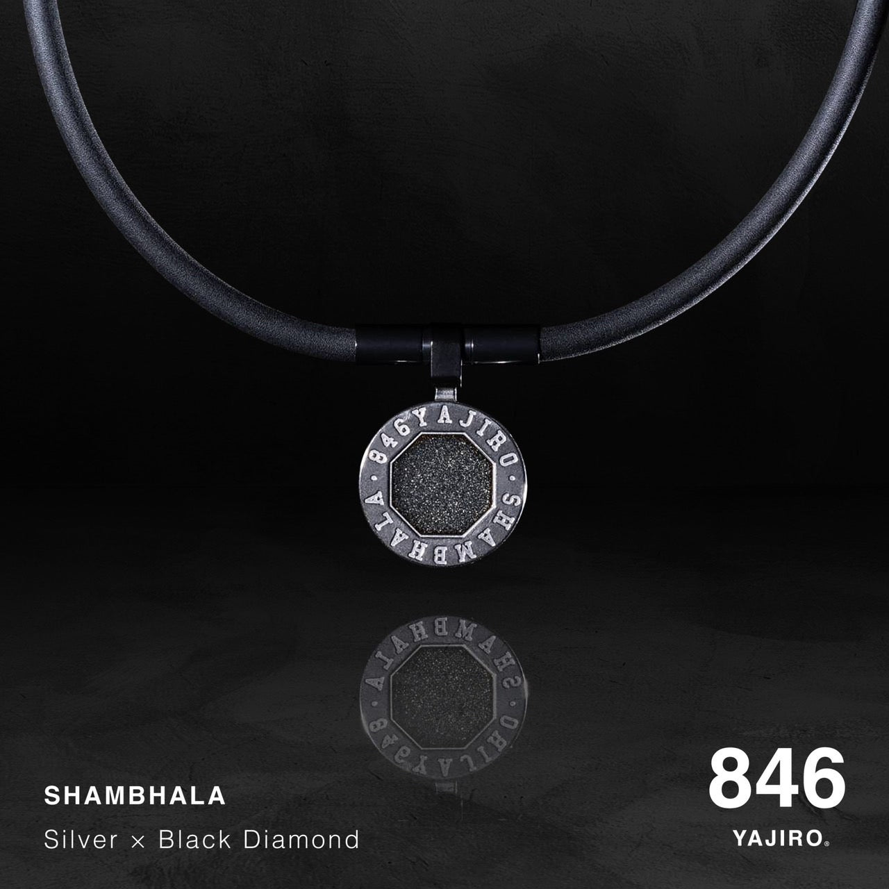 スポーツネックレス〕 NEW SHAMBHALA Necklace 【Silver×Black Diamond