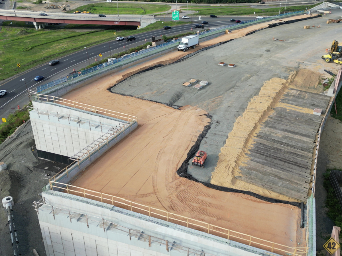 295 Direct Connection Project; Wall Built and Steel Decking