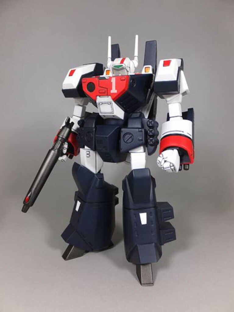イマイ 1/100 VF-1J アーマードバルキリー 完成写真とカラーガイド
