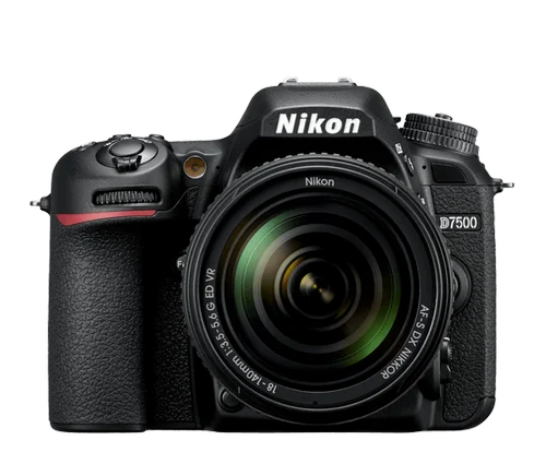 Black Nikon D7500 Digital Camera, 24.72 Million, 90 Degree at