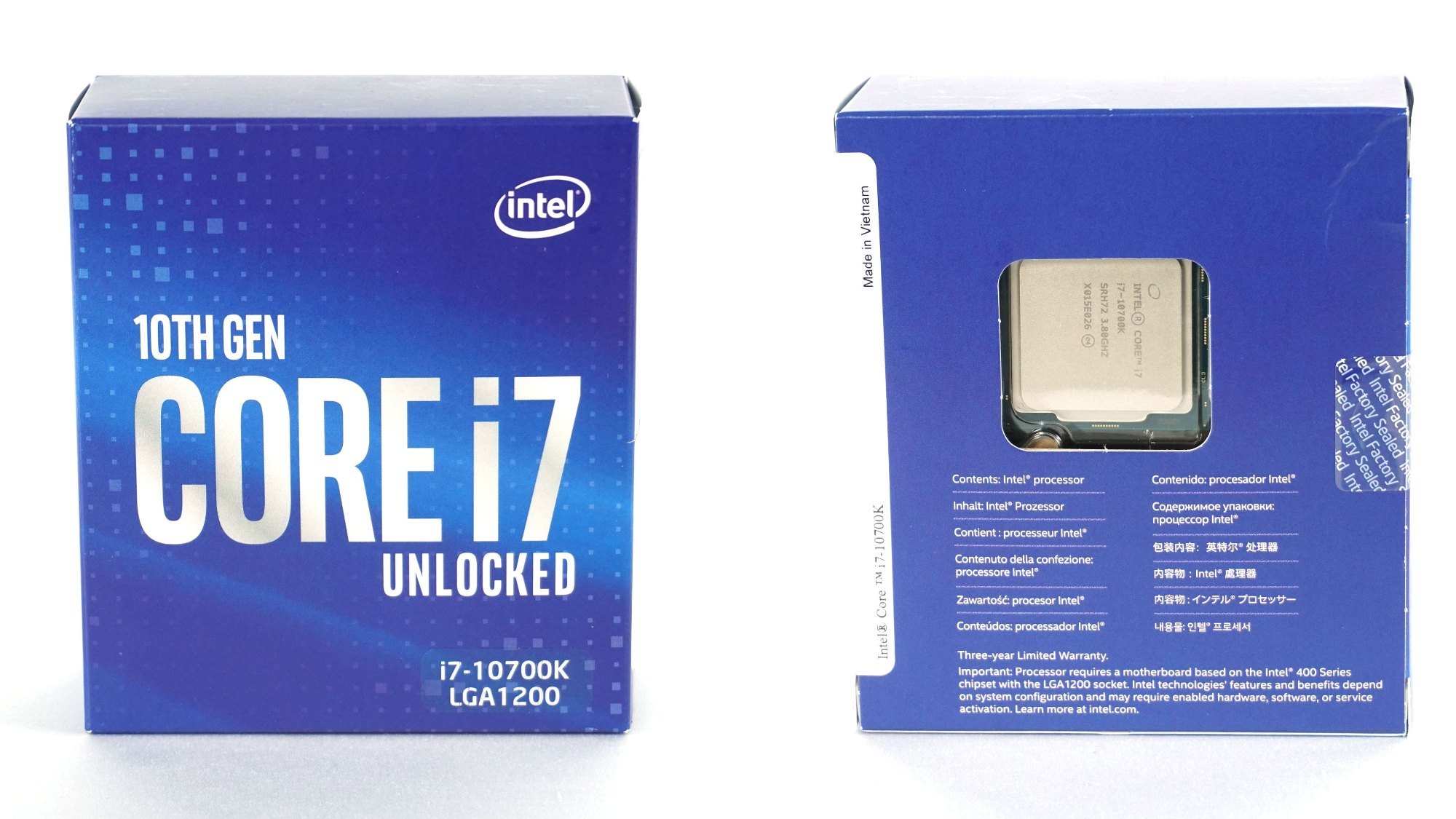 INTEL CORE I7 10700K CPU 5.1GHz 8C 16T 16M Cache at best price in