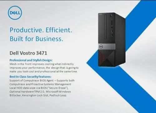 i3 Dell Vostro 3250 Desktop Standard Black 3471 Series, Hard Drive