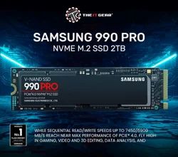 Plastic Samsung 990 Pro NVMe M.2 SSD 2TB Gen 4 - MZ-V9P2T0BW at
