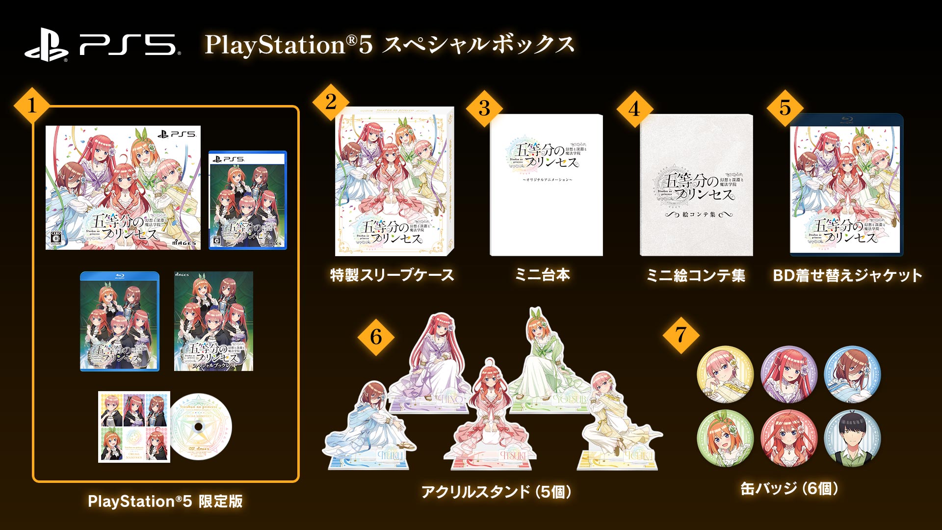 Switch/PS5/PS4「五等分のプリンセス ～幻想と深淵と魔法学院～」公式
