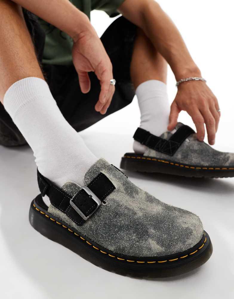 Dr Martens Jorge II mules in grey suede – On Sale Now with Up to