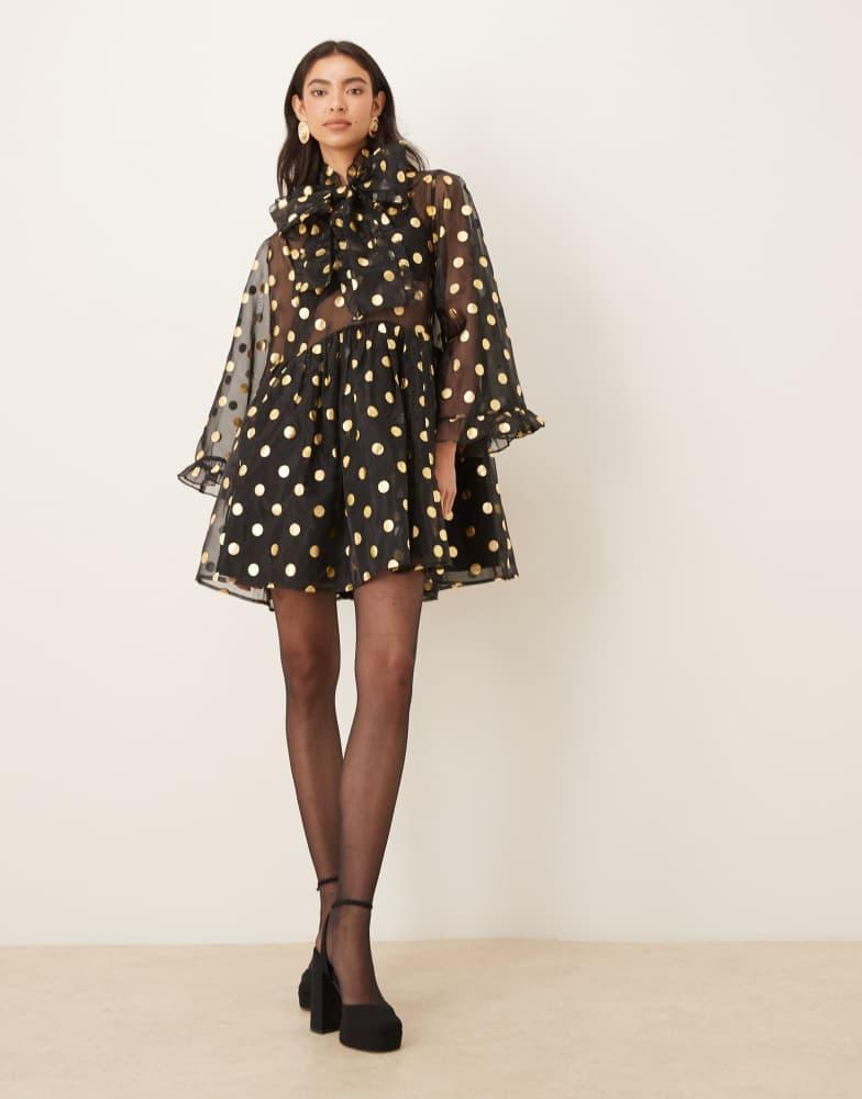 Shop Sister Jane Mountain Song Jacquard Mini Dress on Sale at