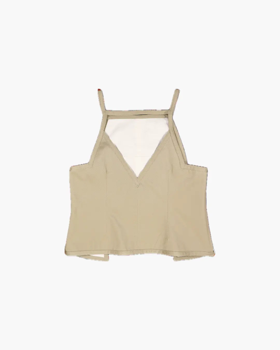 FUMIKA UCHIDA / UNIFORM WEAPON SQUARE-NECK TOP / KHAKIBEIGE – 601