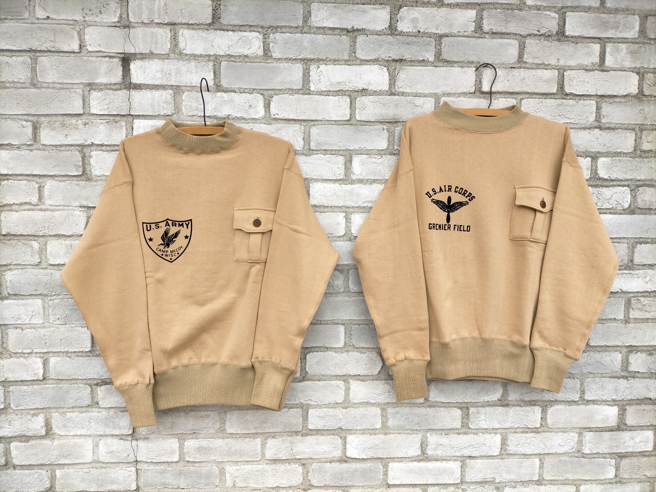 Lot 478 ミリタリースウェット & Lot 479 2ポケットパイルスウェット