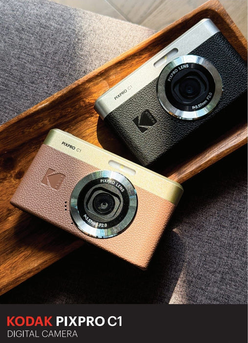 KODAK PIXPRO C1 Digital Camera (Brown) - 4x Digital Zoom, 13MP