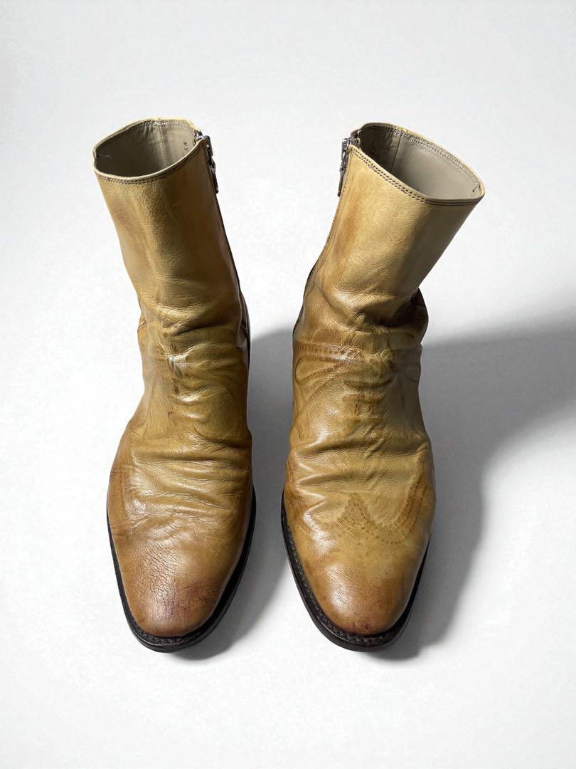 Mihara Yasuhiro Early 炙り出しサイドジップブーツ 27 - ARCHIVESTOCK