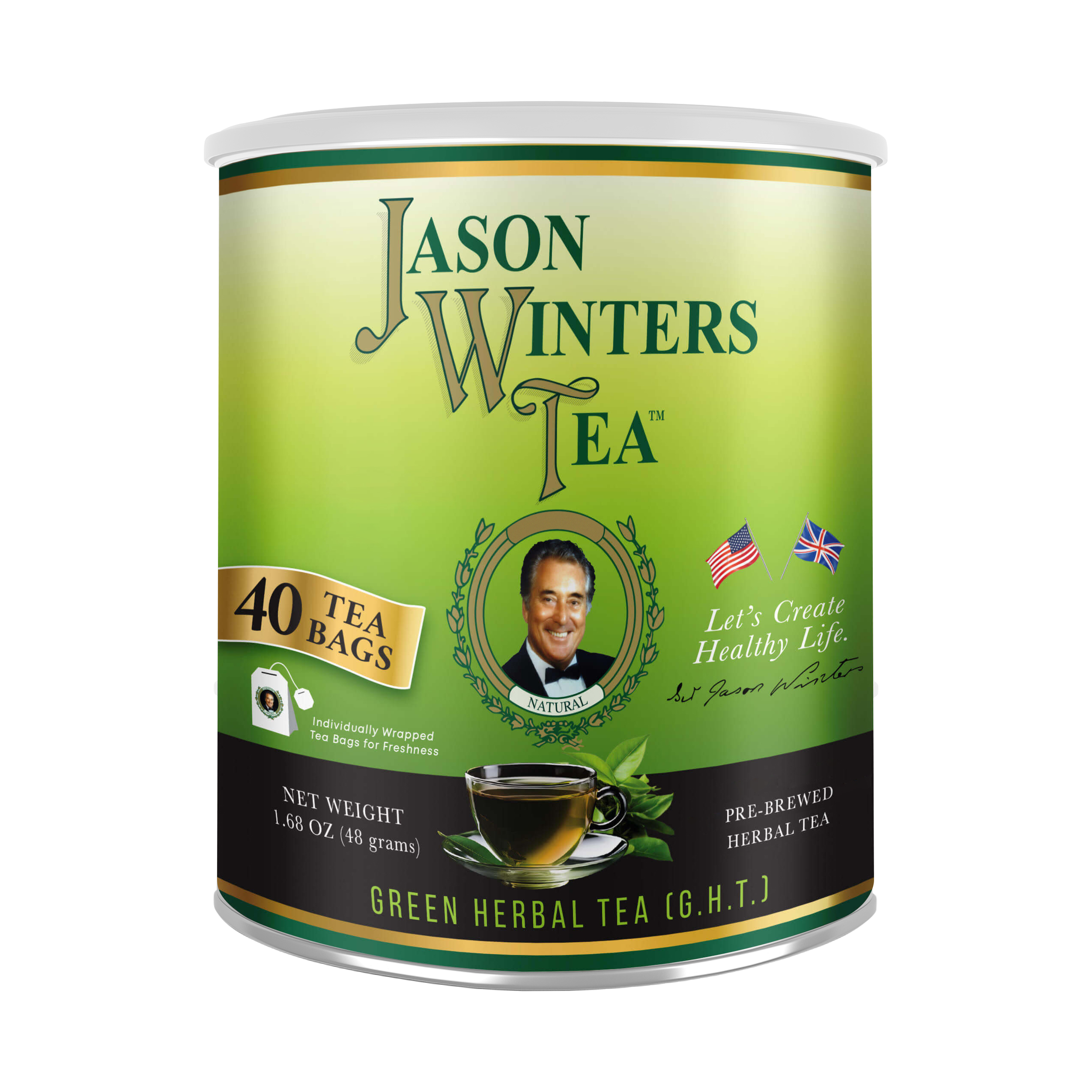 Jason Winters Green Herbal Tea Bags – Refreshing Daily Brew