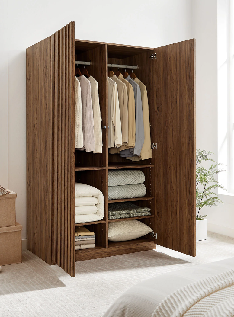 Chateau 2-Door Closet ,Walnut