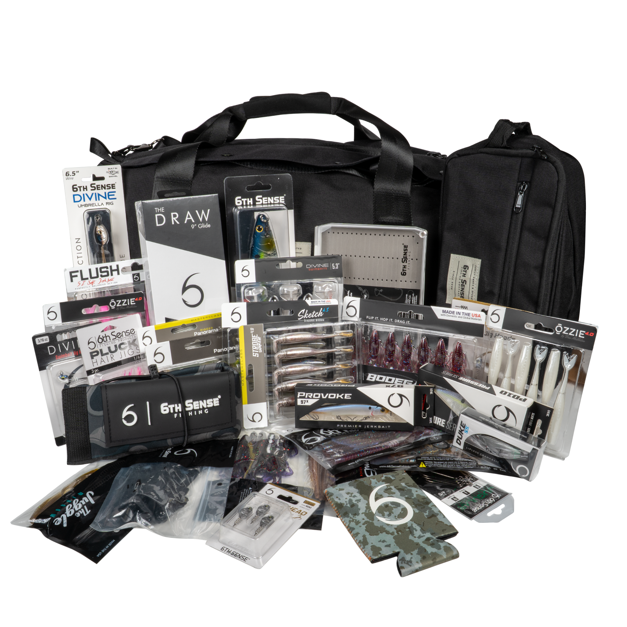 Load Out Bundle | 6 Pack Fishing Duffle + 6th Sense Tackle ($450+