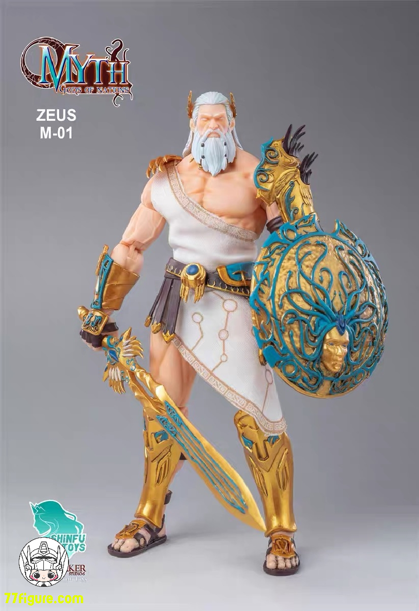 Shinfu Toys & Berserker Studios 1/12 M-01「万国の神々」ゼウス 塗装