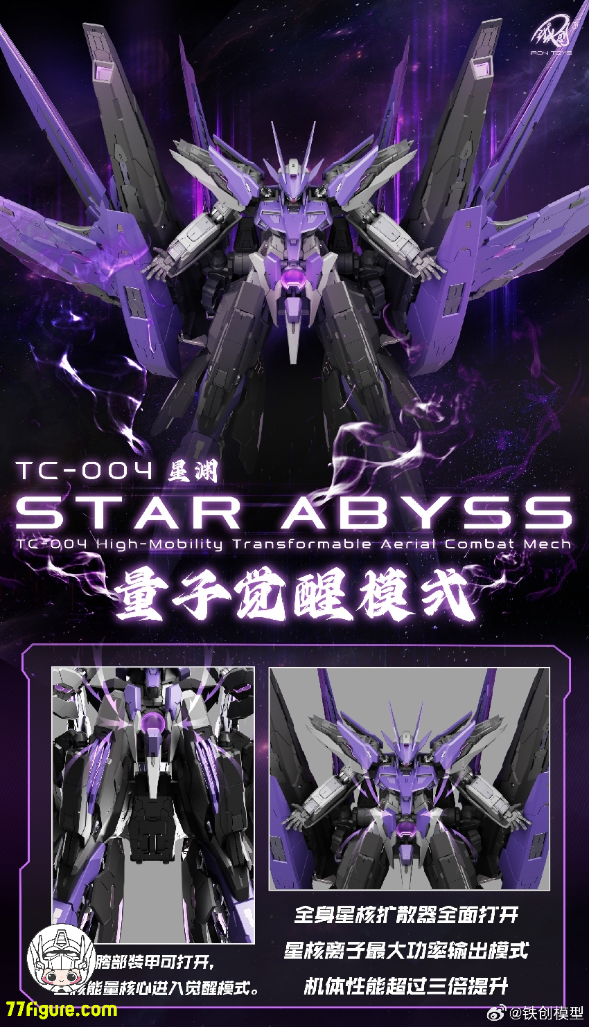 鉄創模型 Iron Toys 1/100 TC-004 星淵 Star Abyss プラモデル 暗夜版