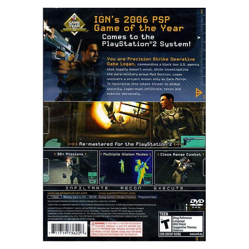 北米版PS2]Syphon Filter: Dark Mirror(新品) - huck-fin