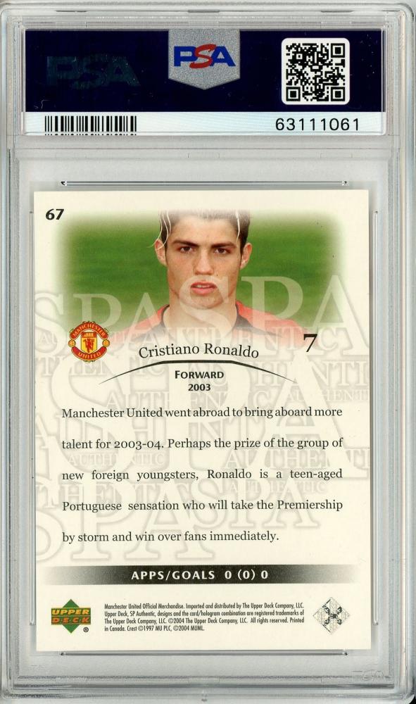 ミントモール / MINT 池袋店 / 2004 SP Authentic Cristiano Ronaldo