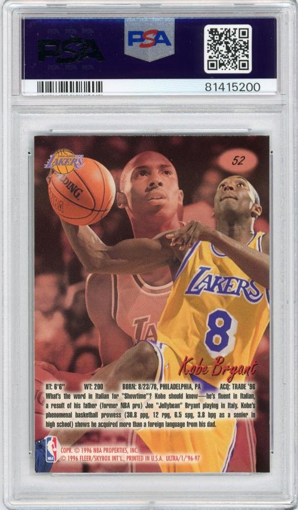 PSA10 RC コービー ブライアント / kobe NBA PSA10 RC コービー