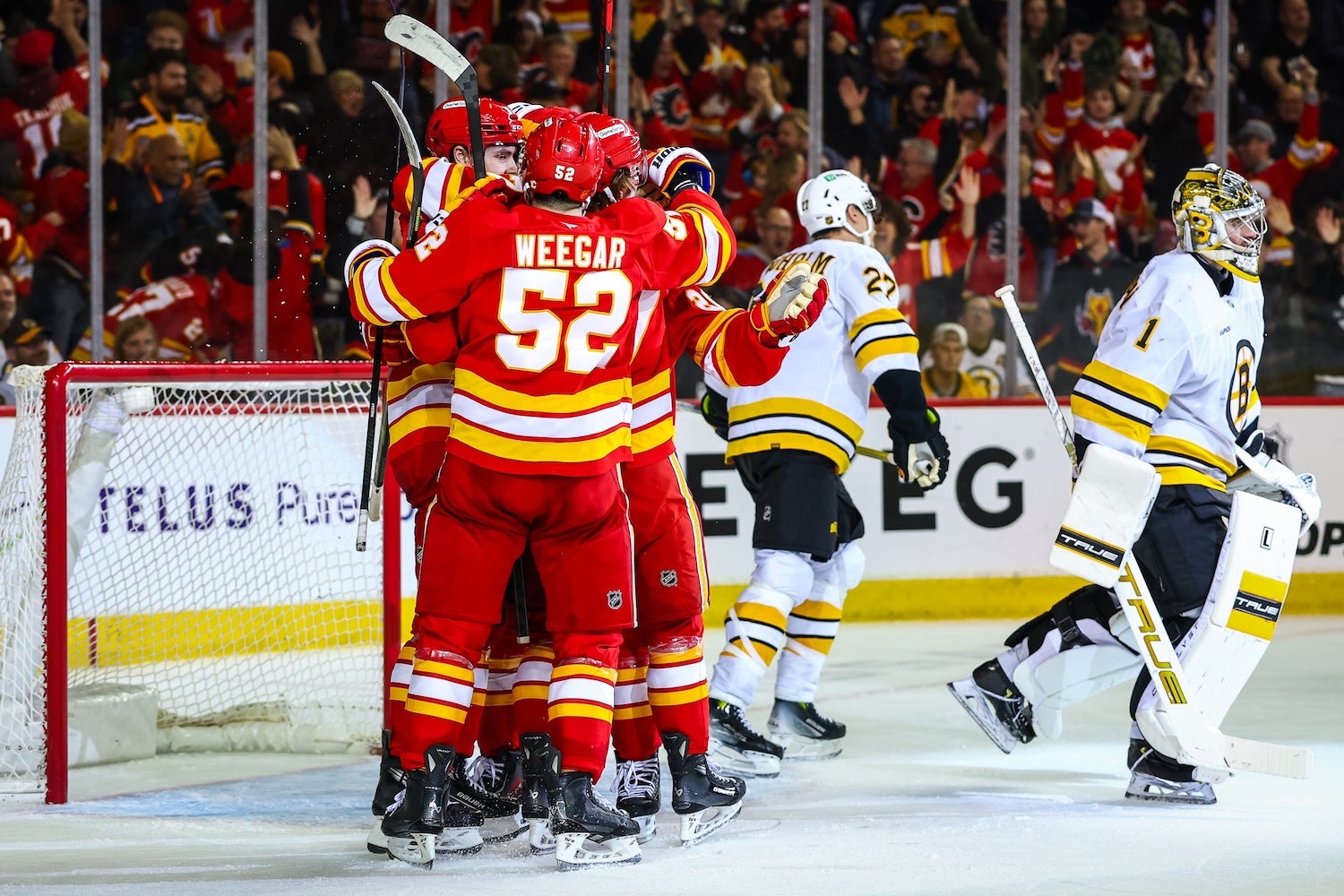 3 Stars: Struggles continue for Bruins in OT loss to Flames - 98.5